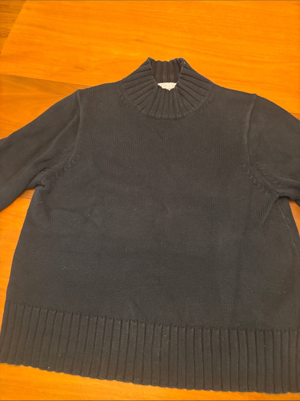 J. Crew Women's Black Turtleneck Sweater